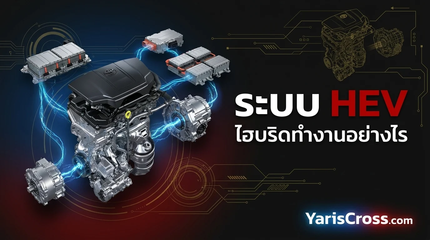 Toyota Yaris Cross HEV Hybrid - ระบบไฮบริด ทำงานอย่างไร