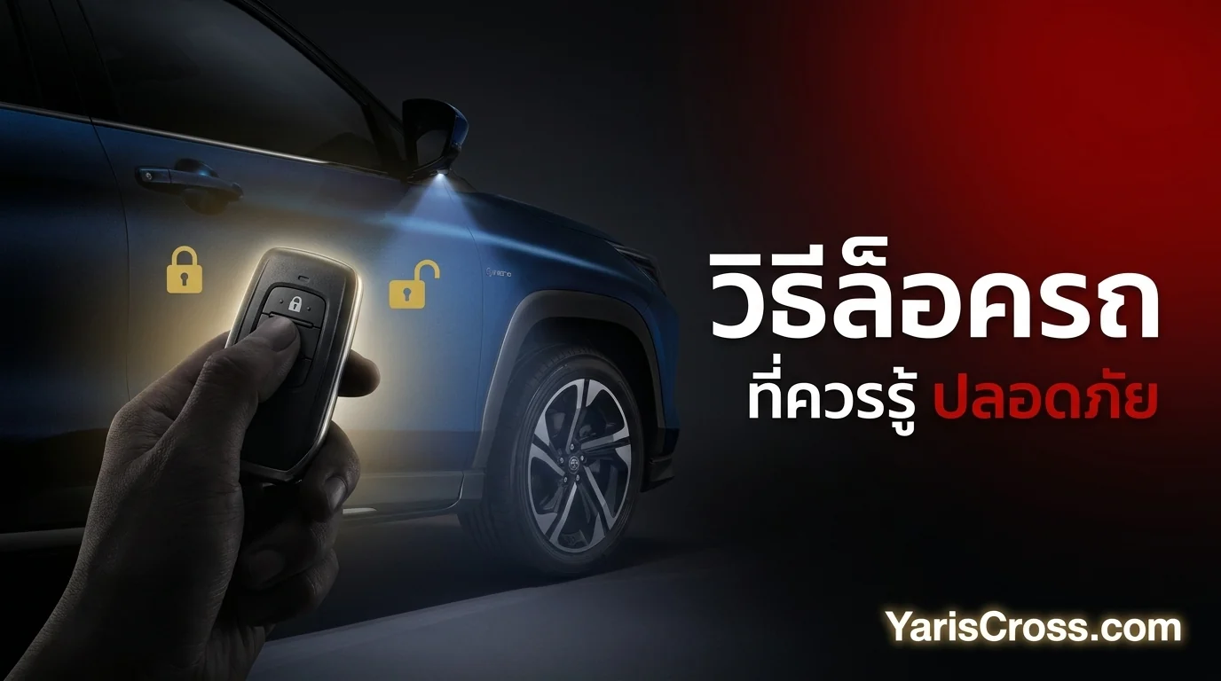 วิธีล็อครถ Toyota Yaris Cross ที่ควรรู้