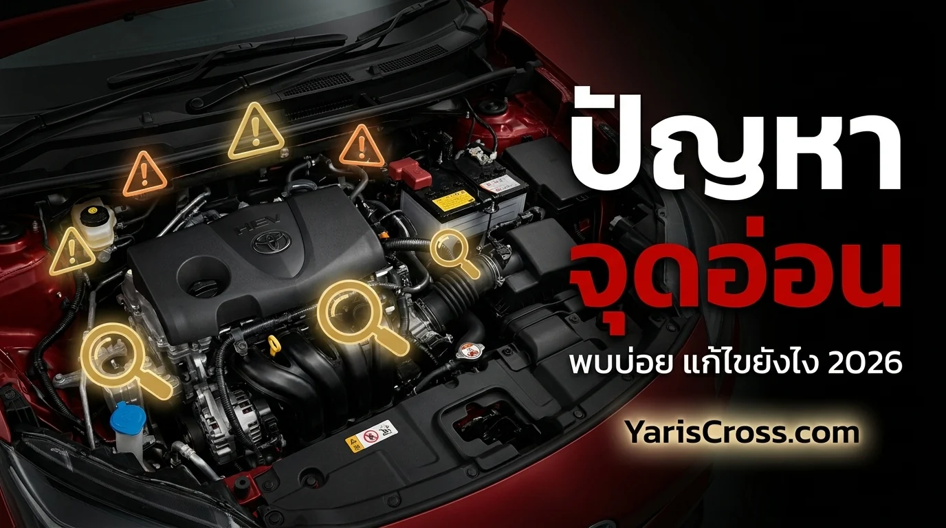 Yaris Cross ปัญหา 2026 — จุดอ่อนที่พบบ่อย แก้ไขอย่างไร
