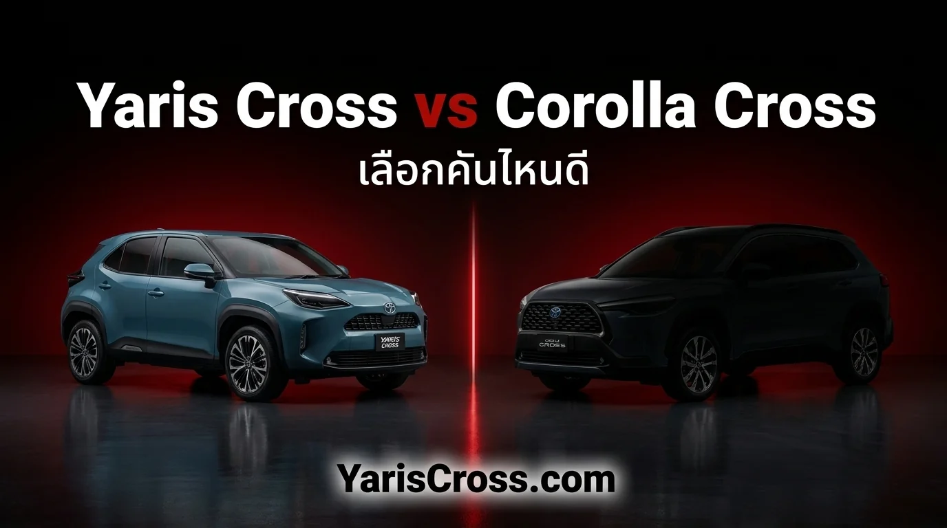 Yaris Cross vs Corolla Cross เลือกคันไหนดี?